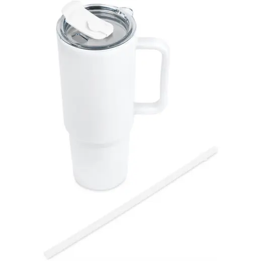 Altitude Texas Plastic Double-Wall Mug Solid White